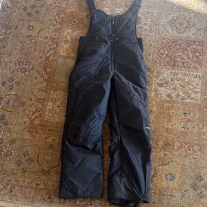 Youth  Black Snow Bib Overalls